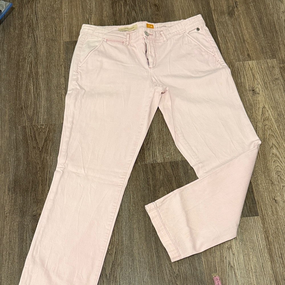 Anthropology Blush Pink Trousers